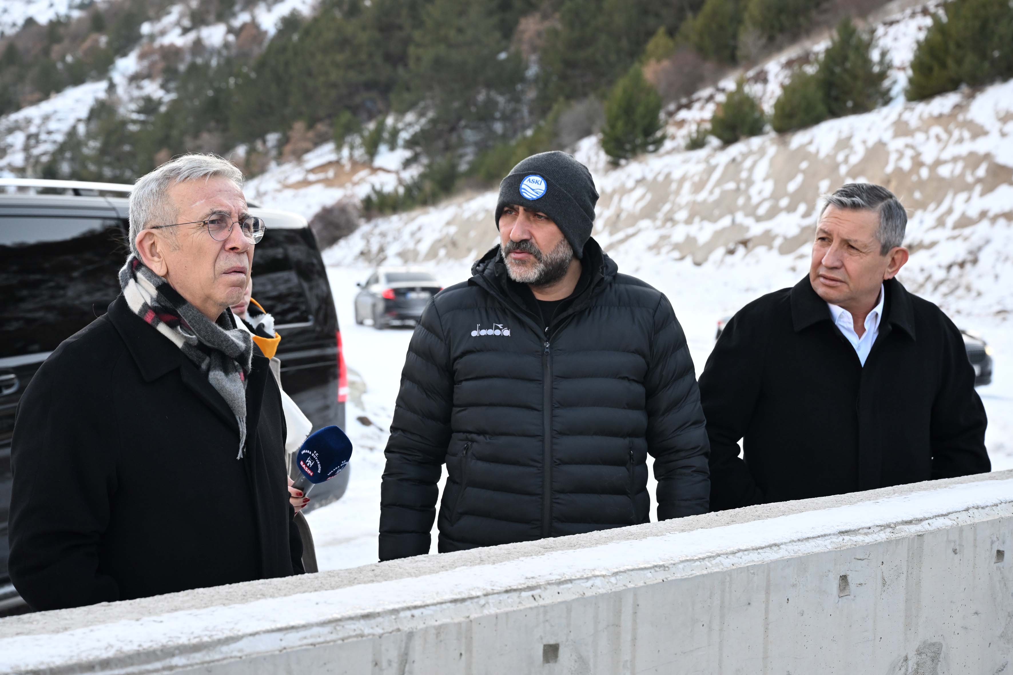Mansur Yavaş Çamlıdere ve Eğrekkaya barajlarındaki çalışmaları yerinde inceledi