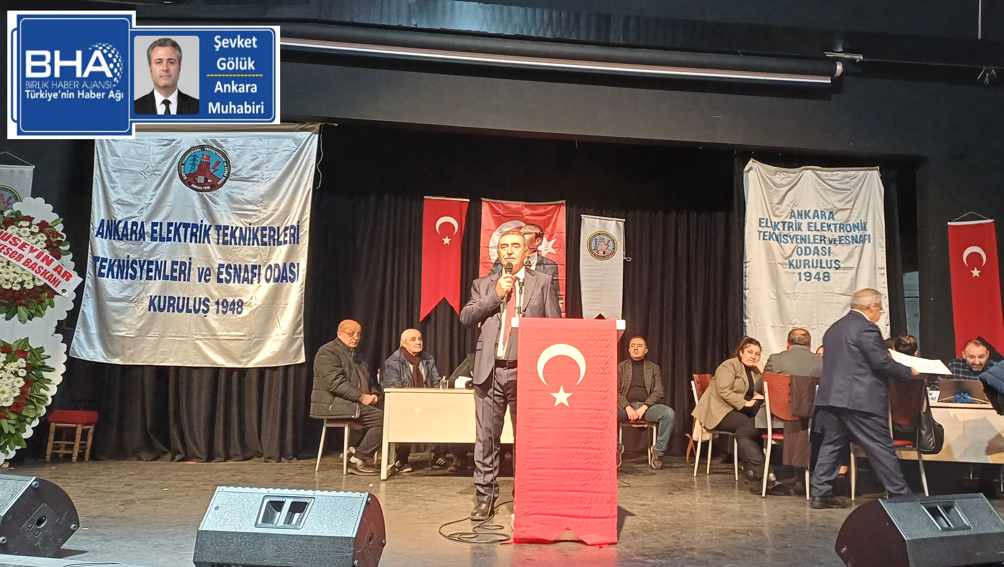 Ankara Elektrik-Elektronik Teknisyenleri Esnaf Odası Genel Kurulu'nda Aslantürk güven tazeledi