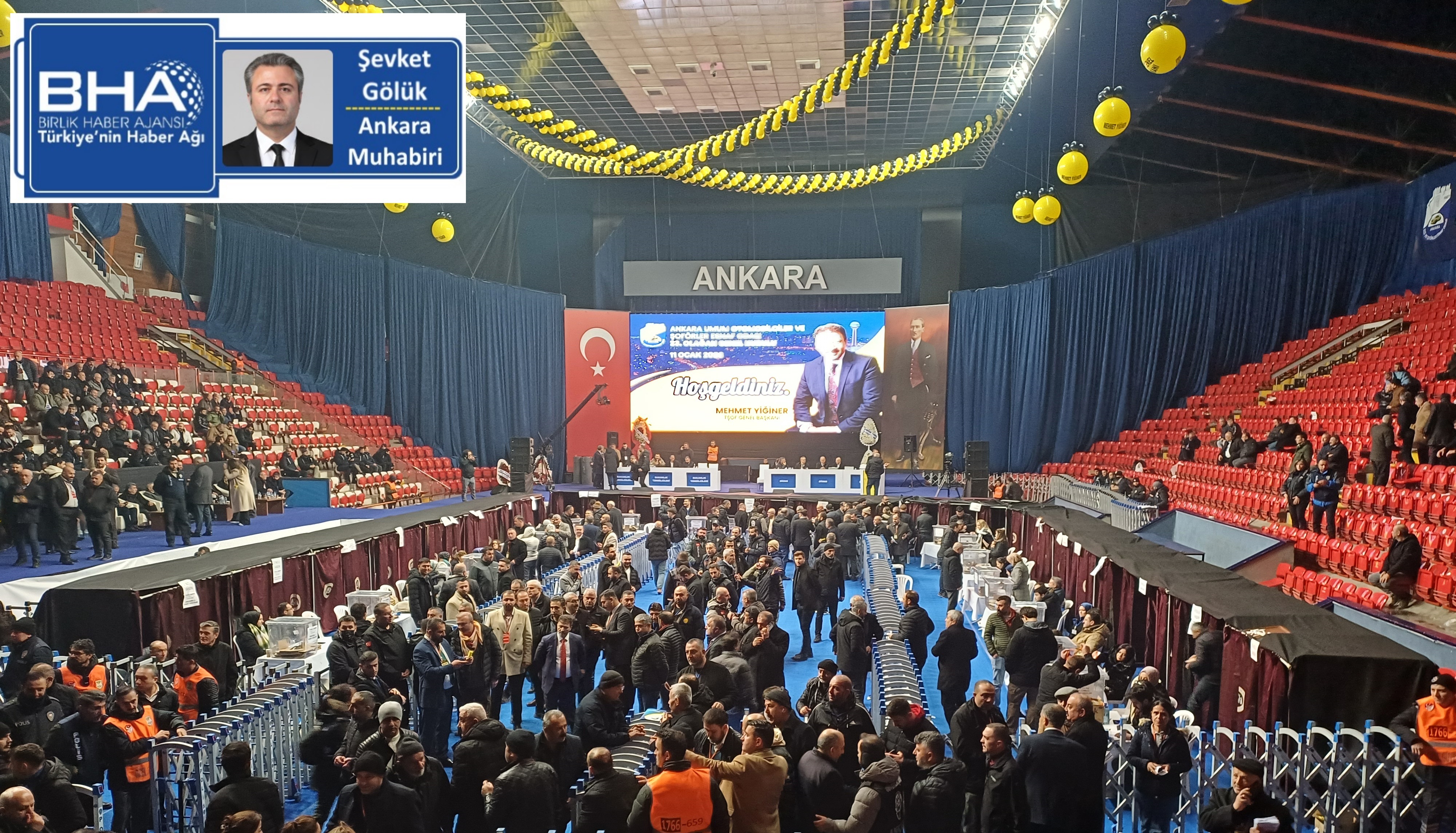 Ankara Umum Otomobilciler ve Şoförler Esnaf Odası Genel Kurulu'nda Mehmet Yiğiner güven tazeledi