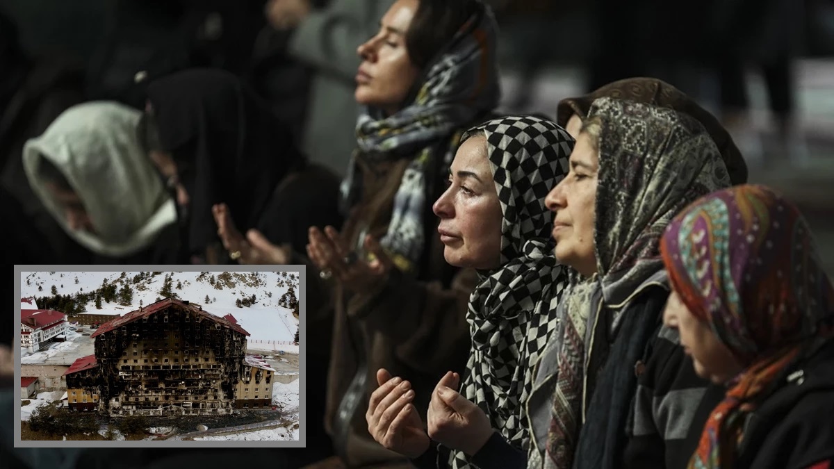 Ankara'da 78 kişiye mezar olan yangının yıl dönümünde mevlit okutuldu
