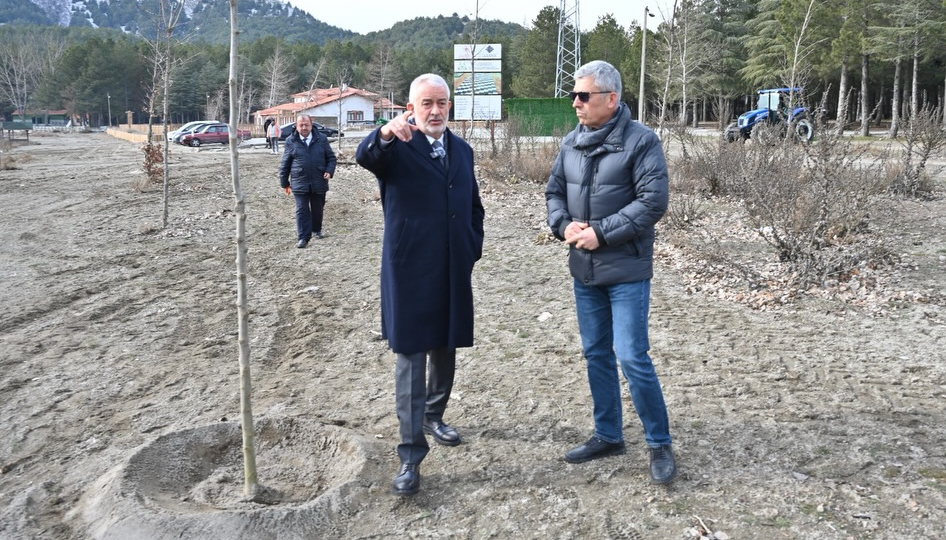 Gölcük tabiat parkı yeşilleniyor