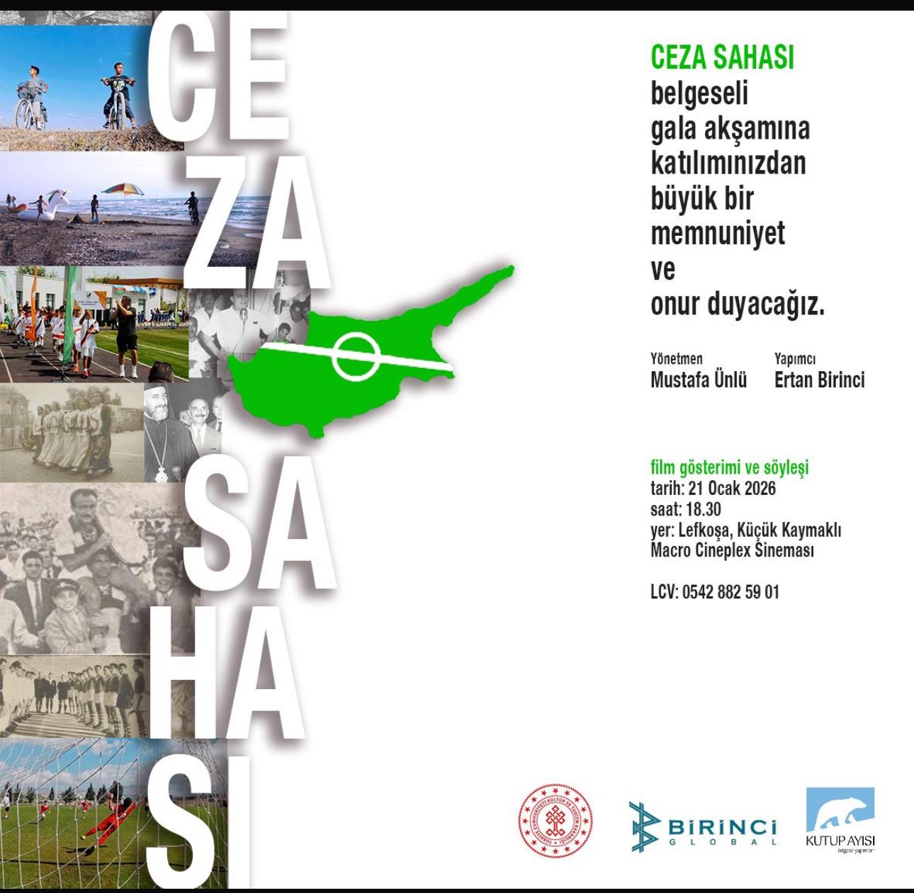 Ceza Sahası belgeselin ilk gösterimi bugün yapılacak