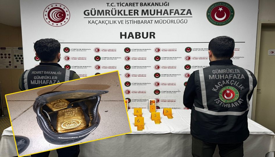 Habur’da ayakkabıların içinden 41 kilo altın çıktı