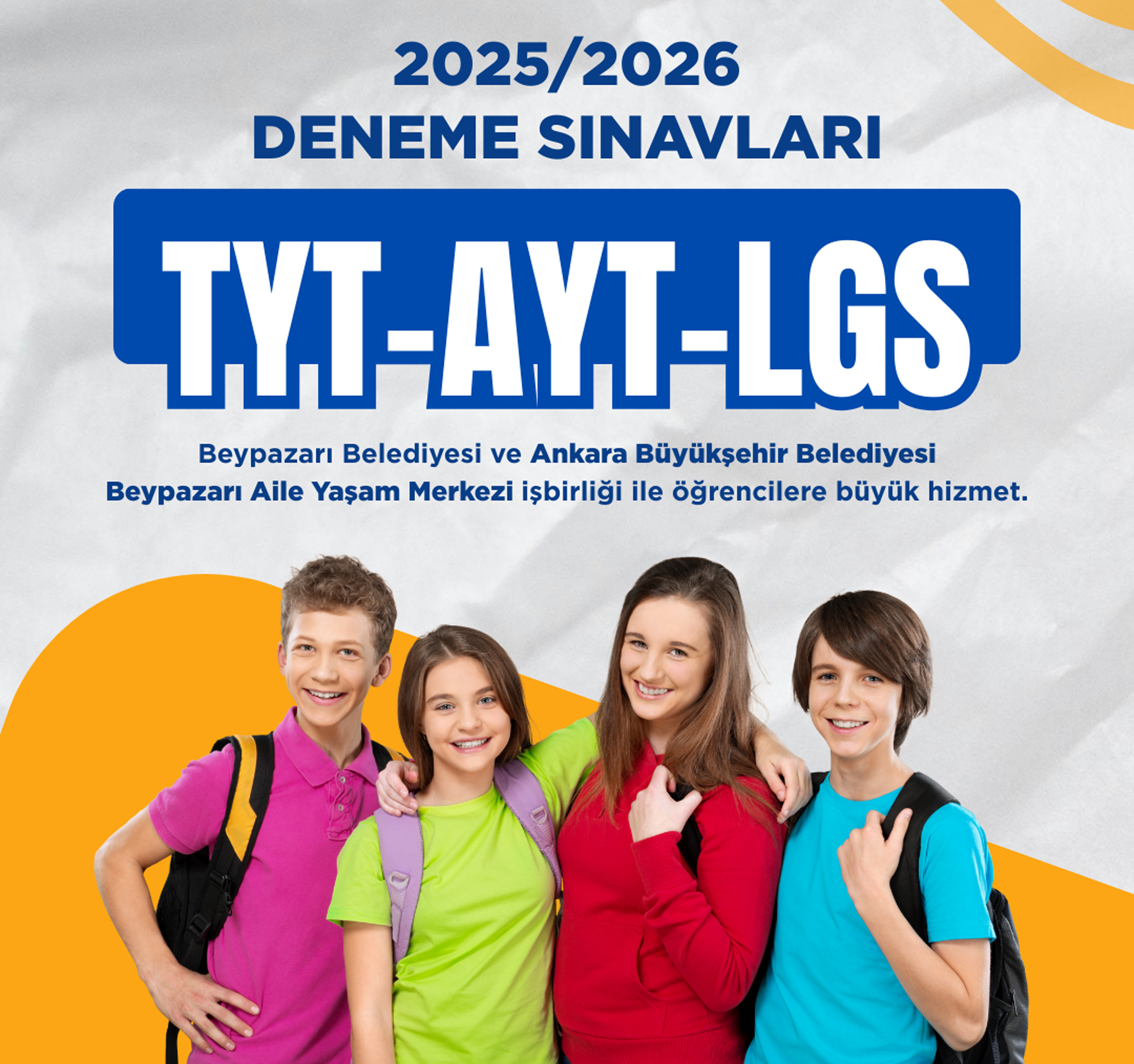 Beypazarı’nda  TYT, AYT ve LGS deneme sınavları düzenlenecek